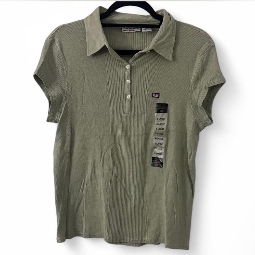 Vintage Polo Jean Co. Olive Short Sleeve Polo